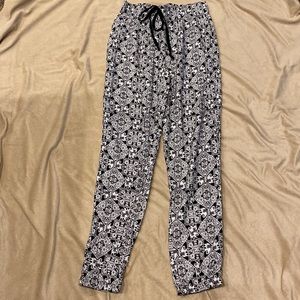 Black &White Jogger Pants